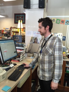 On a typical day, Raby enjoys the chance to talk to customers and help them find the perfect book. 